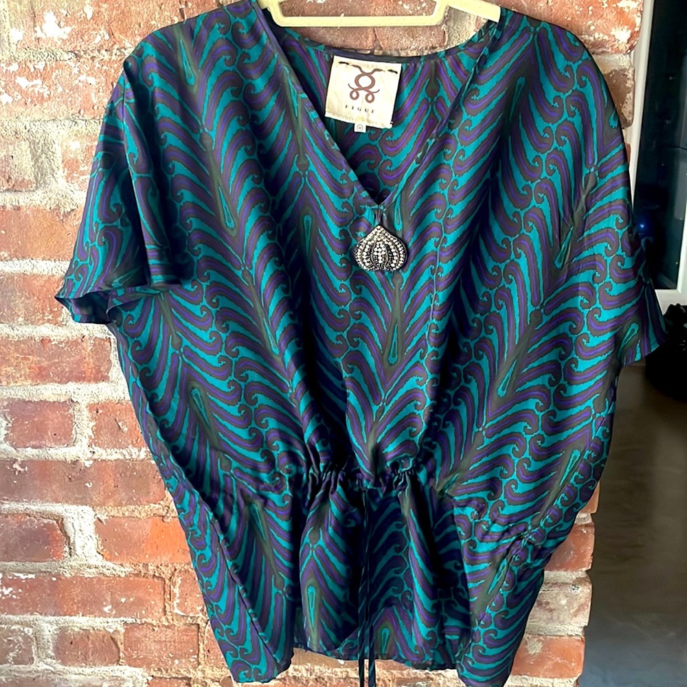 Silk top.